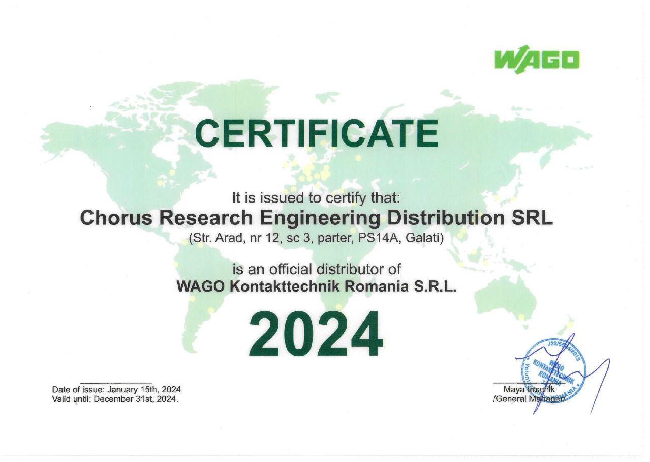 Certificat WAGO