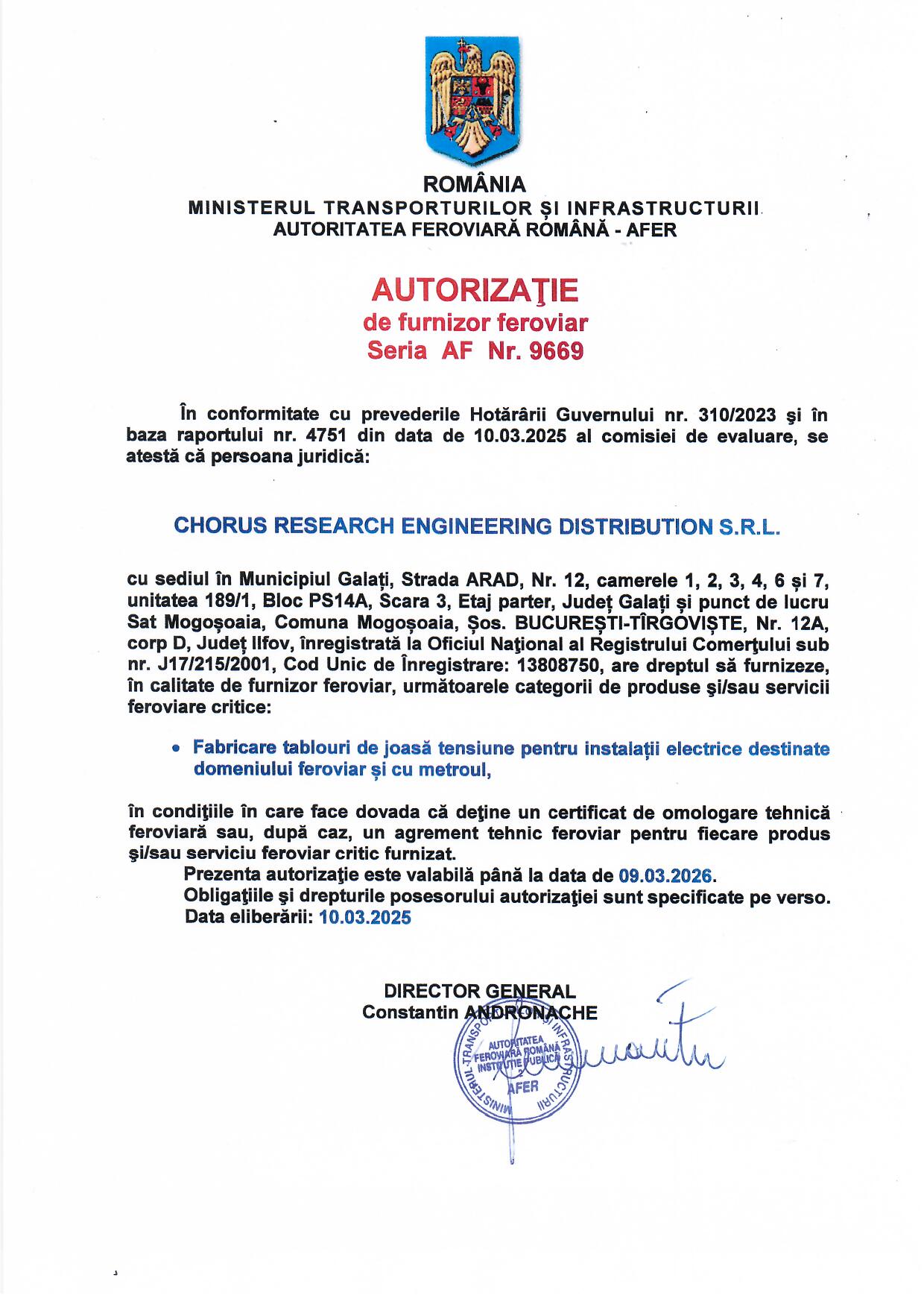 Anexa Certificat 